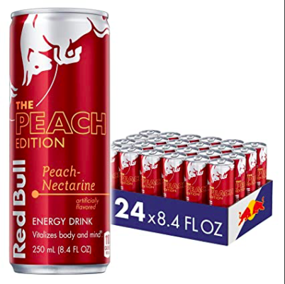 Red Bull Energy Drink Peach Nectarine 8.4 Oz Distributor